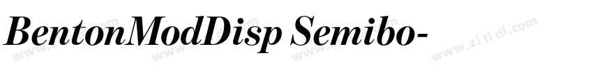 BentonModDisp Semibo字体转换